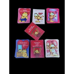 Vintage 1978 Jim Davis Garfield Valentine's Day cards